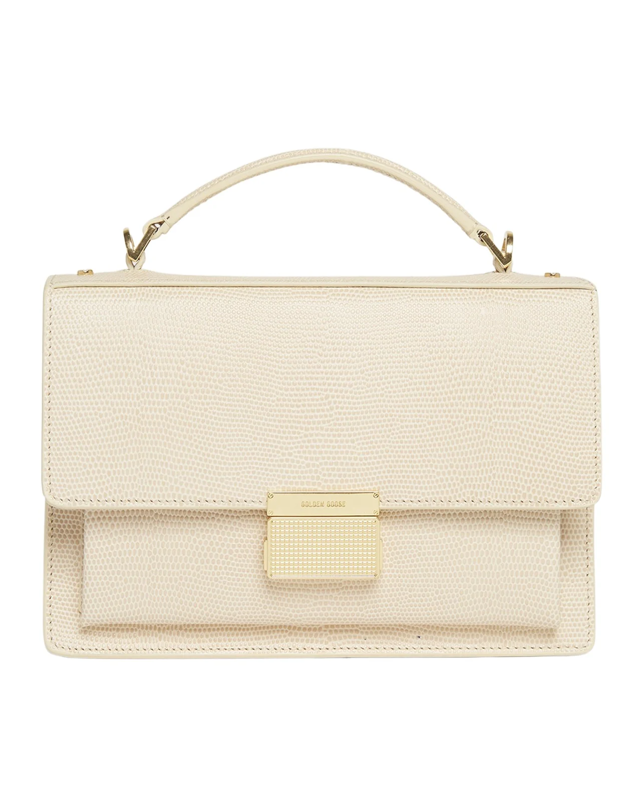 Venezia Lizard-Embossed Leather Crossbody Bag Venezia Lizard-Embossed Leather Crossbody Bag