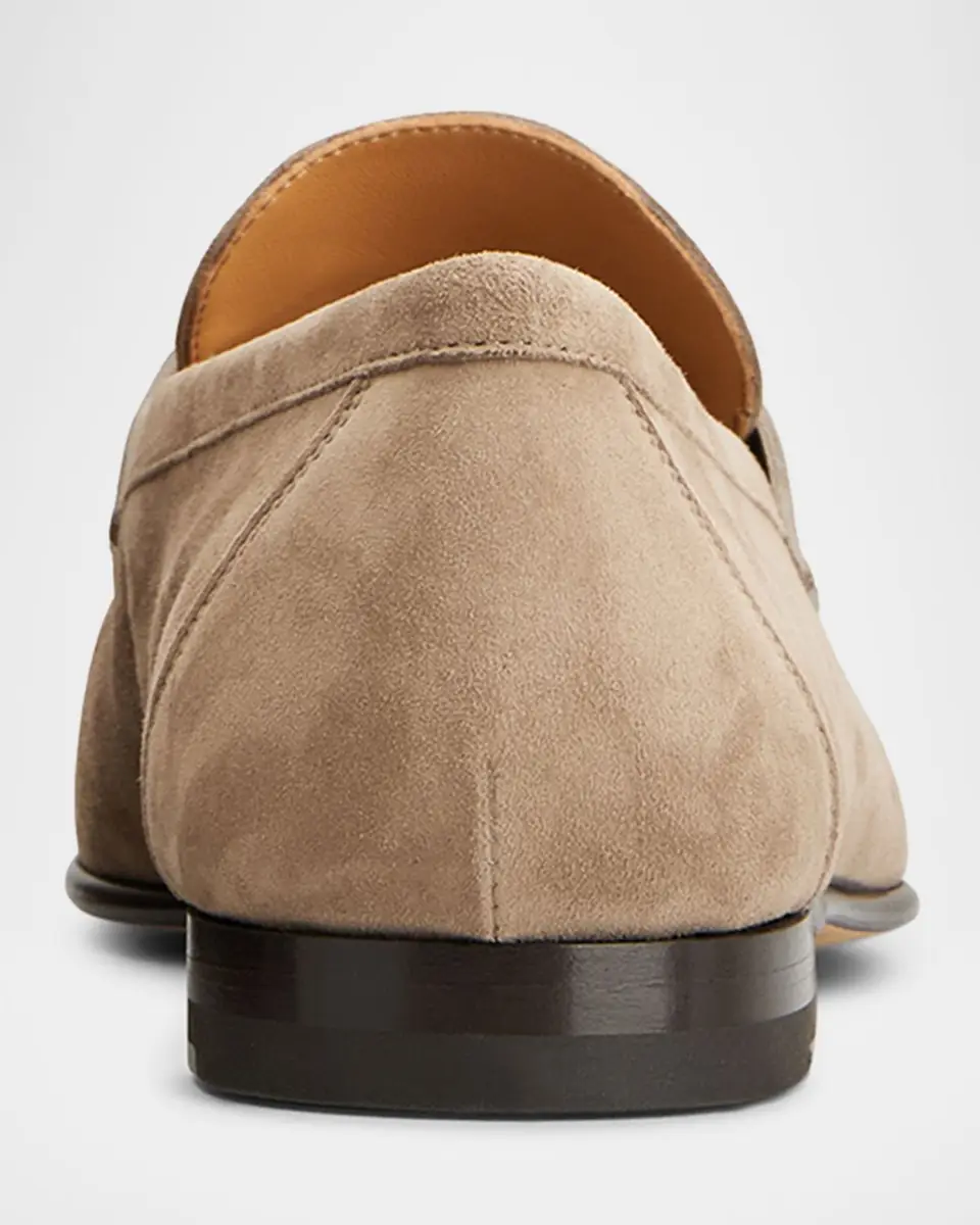 Tod's Men's Mocassino Suede Penny Loafers | Thumbnail 3 Tod's Men's Mocassino Suede Penny Loafers | Thumbnail 3