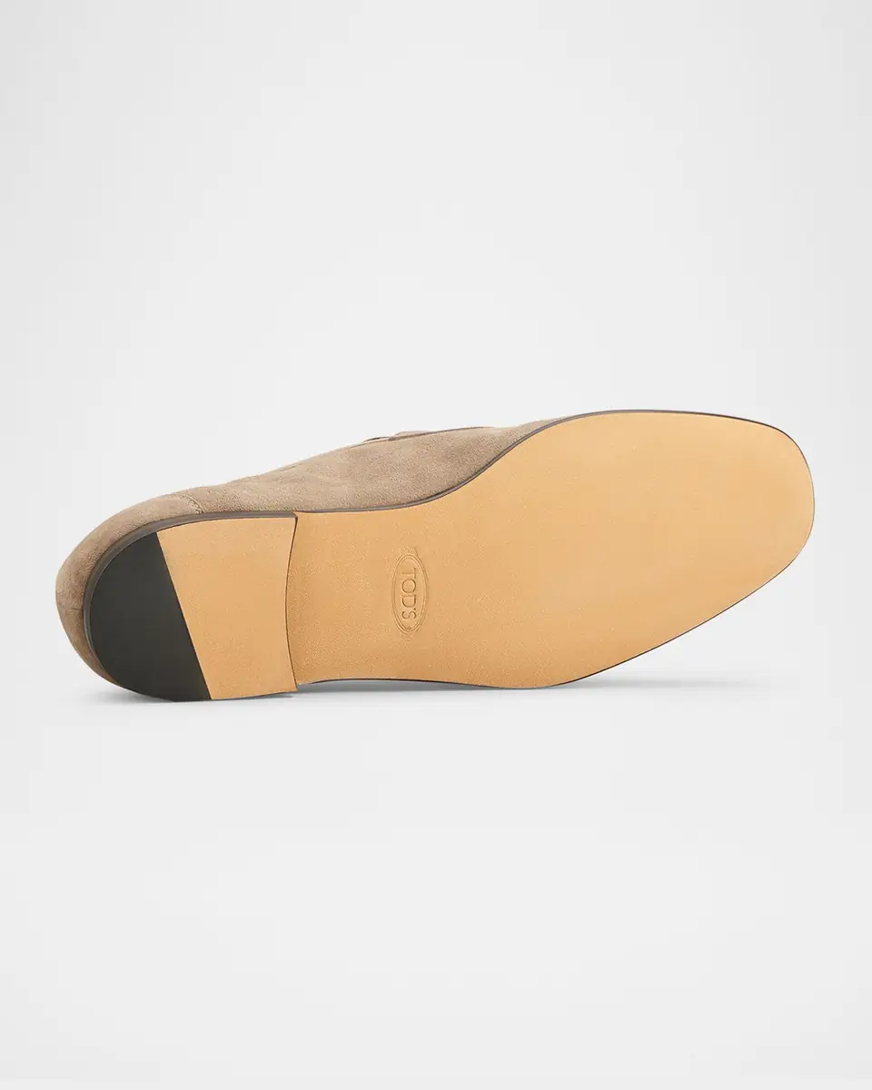 Tod's Men's Mocassino Suede Penny Loafers | Thumbnail 4 Tod's Men's Mocassino Suede Penny Loafers | Thumbnail 4