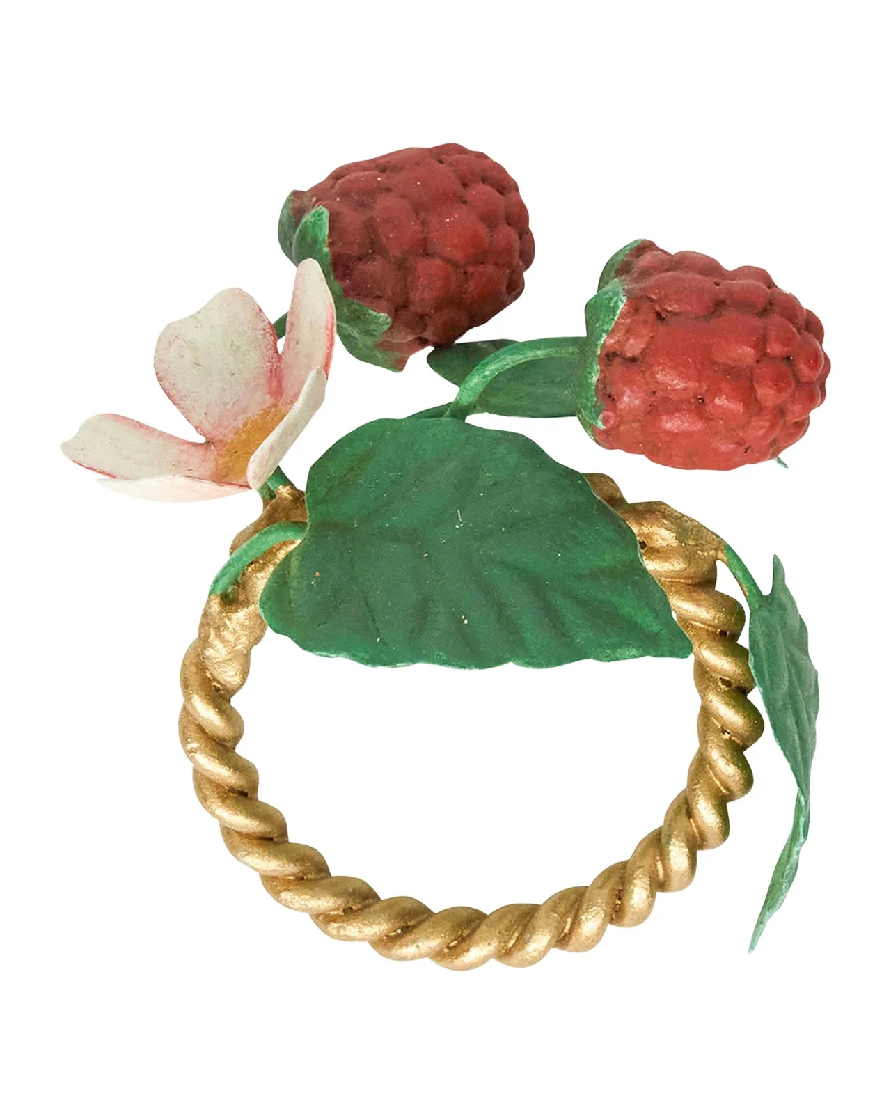 Juliska Meadow Walk Floral Napkin Rings, Set of 4