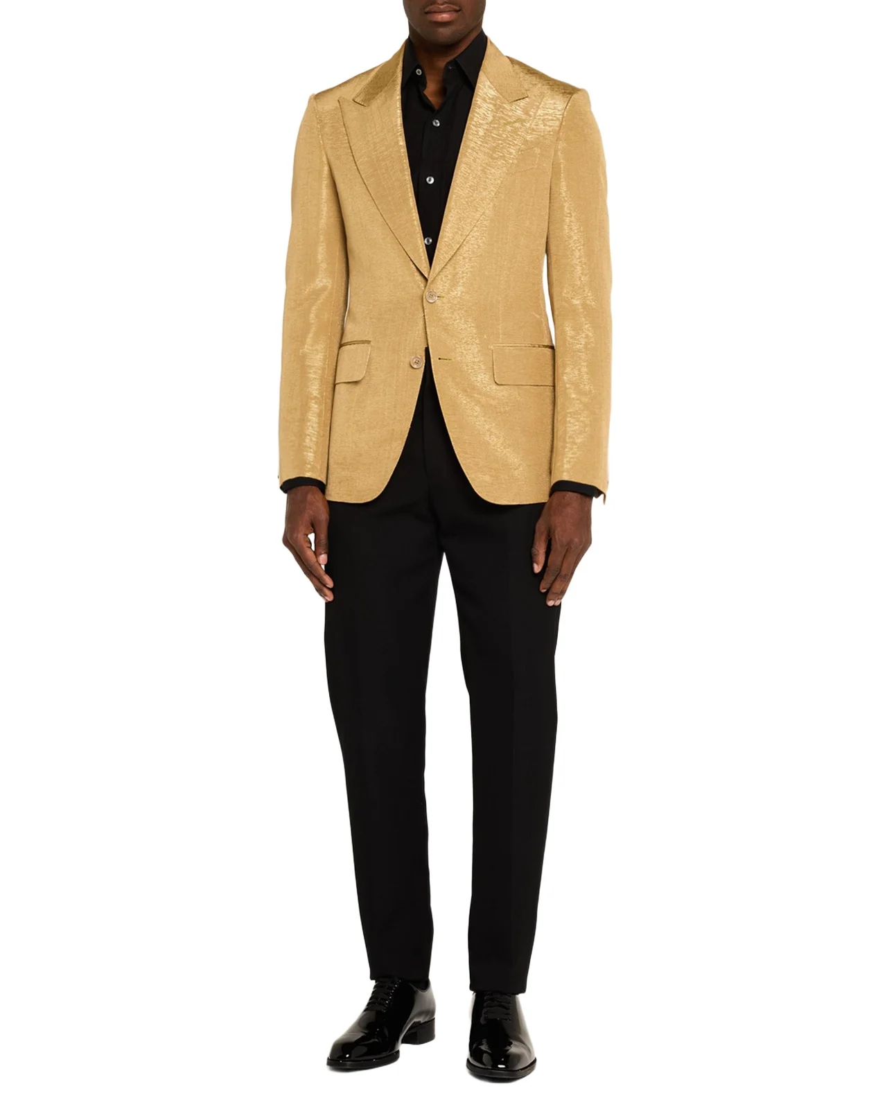 Tom Ford Men's Shelton Metallic Slub Moire Cocktail Jacket