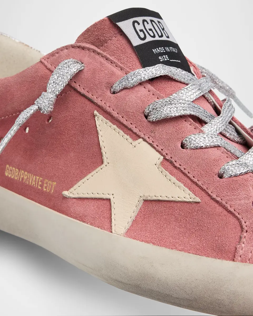 Golden Goose Super-Star Mixed Leather Low-Top Sneakers | Thumbnail 5 Golden Goose Super-Star Mixed Leather Low-Top Sneakers | Thumbnail 5