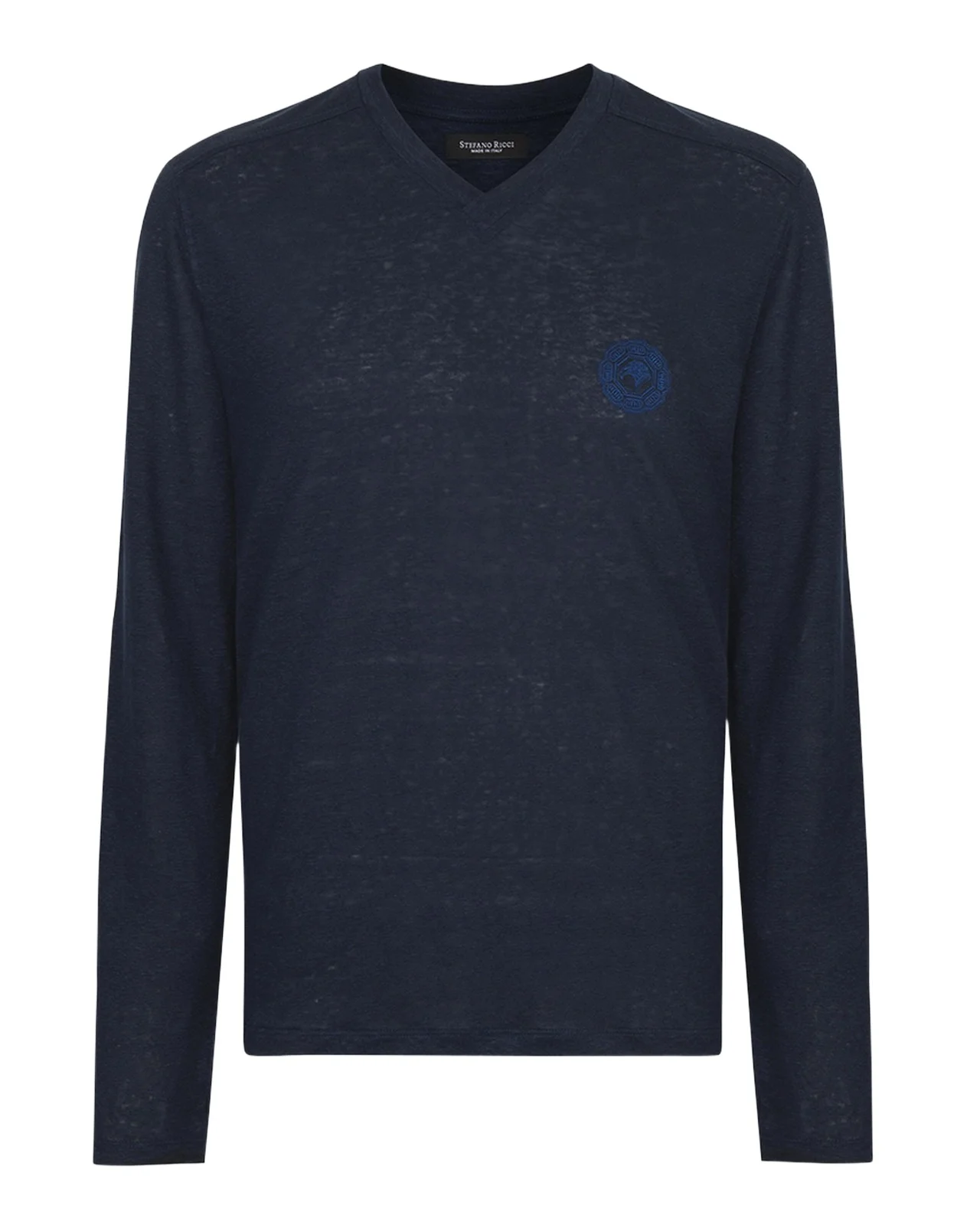 Men's Linen Long-Sleeve Logo T-Shirt Men's Linen Long-Sleeve Logo T-Shirt