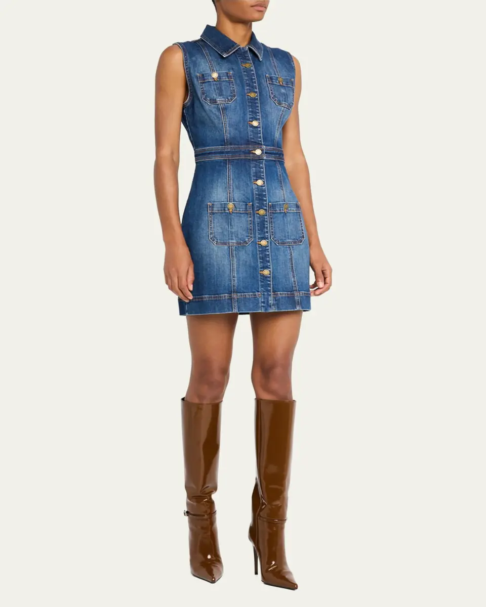 Ramy Brook Katalina Sleeveless Denim Mini Dress | Thumbnail 4 Ramy Brook Katalina Sleeveless Denim Mini Dress | Thumbnail 4