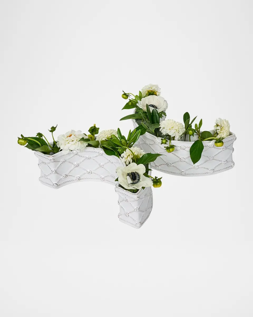 Juliska Berry & Thread Petite Parterre Garden Half-Circle Vases, Set of 2 | Thumbnail 4