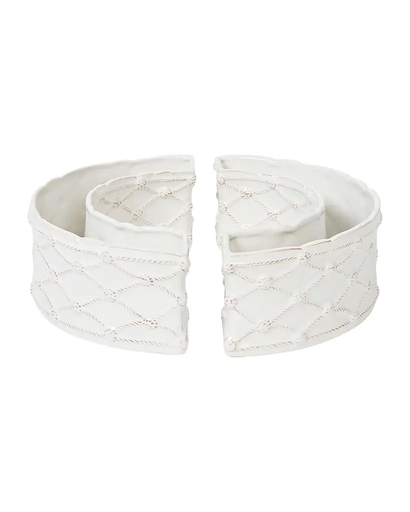 Juliska Berry & Thread Petite Parterre Garden Half-Circle Vases, Set of 2 | Image 1 Juliska Berry & Thread Petite Parterre Garden Half-Circle Vases, Set of 2 | Image 1