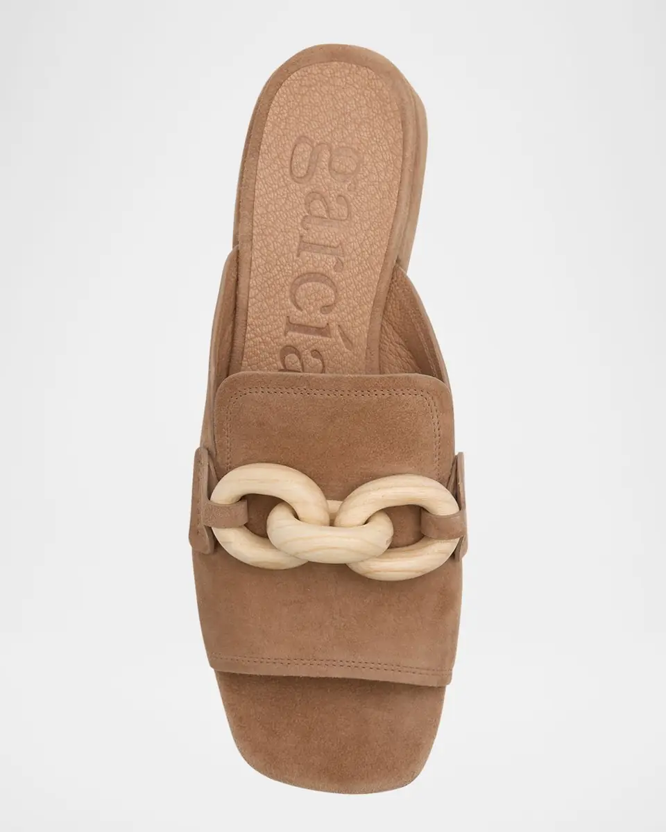 PEDRO GARCIA Enna Suede Chain Loafer Mules | Thumbnail 5 PEDRO GARCIA Enna Suede Chain Loafer Mules | Thumbnail 5