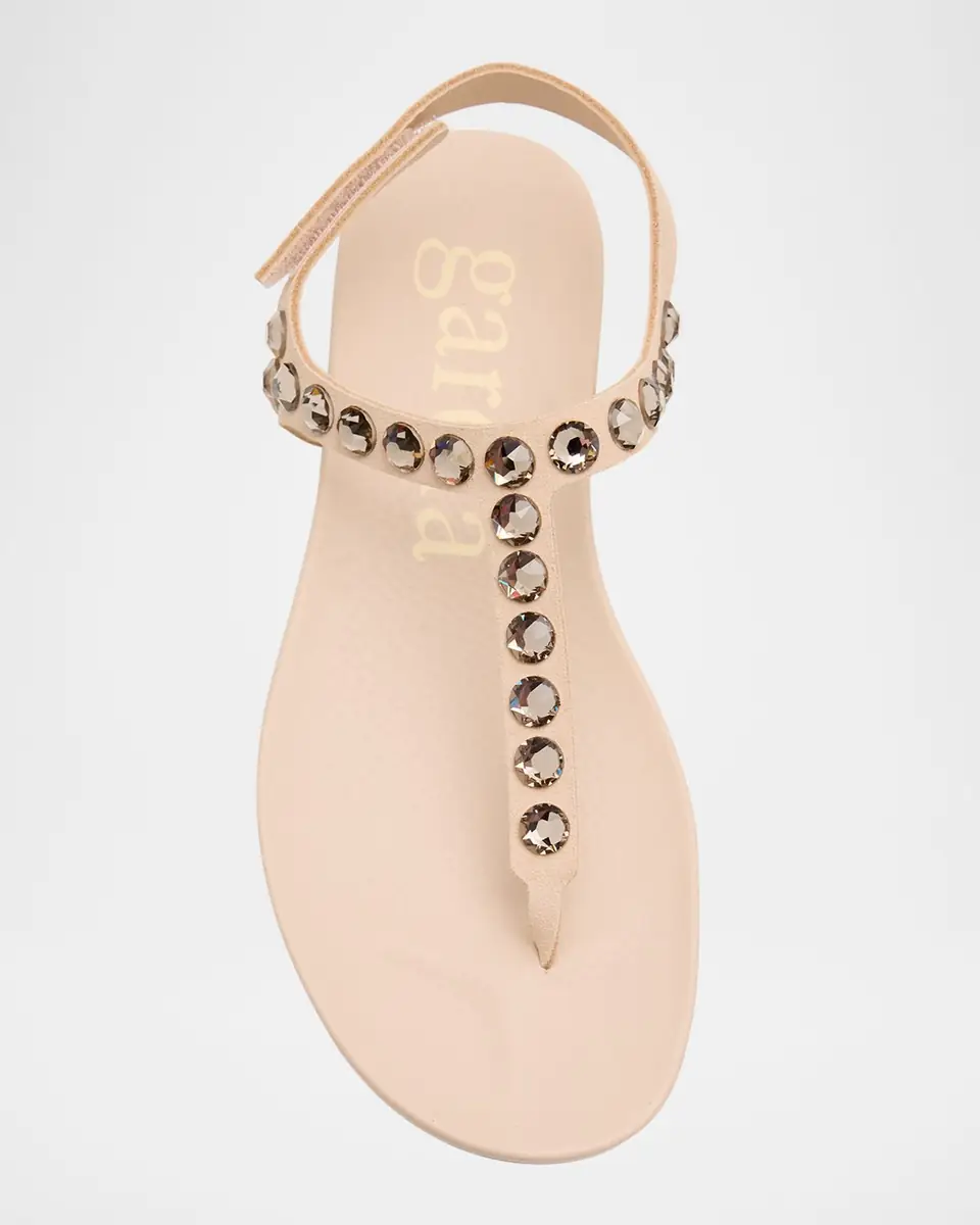 PEDRO GARCIA Crystal Embellished T-Strap Thong Sandals | Thumbnail 6 PEDRO GARCIA Crystal Embellished T-Strap Thong Sandals | Thumbnail 6