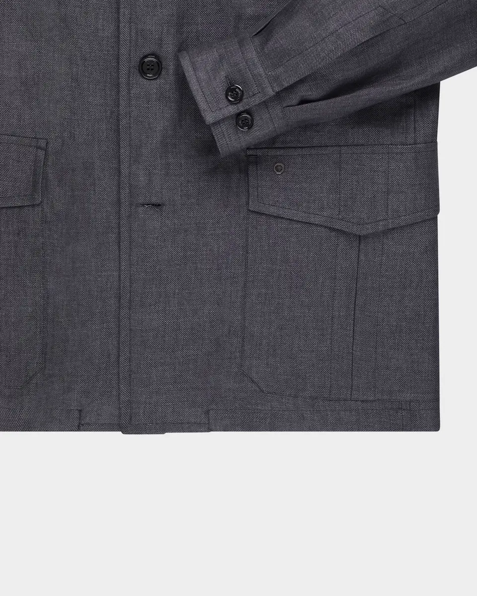 Stefano Ricci Men's Sahara Linen Safari Jacket | Thumbnail 3