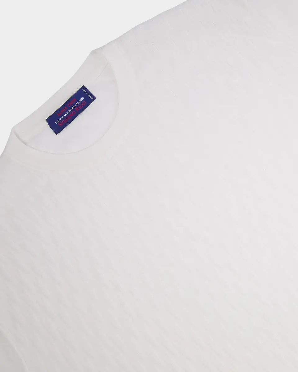 Stefano Ricci Men's Cashmere Short-Sleeve Crewneck Sweater | Thumbnail 15