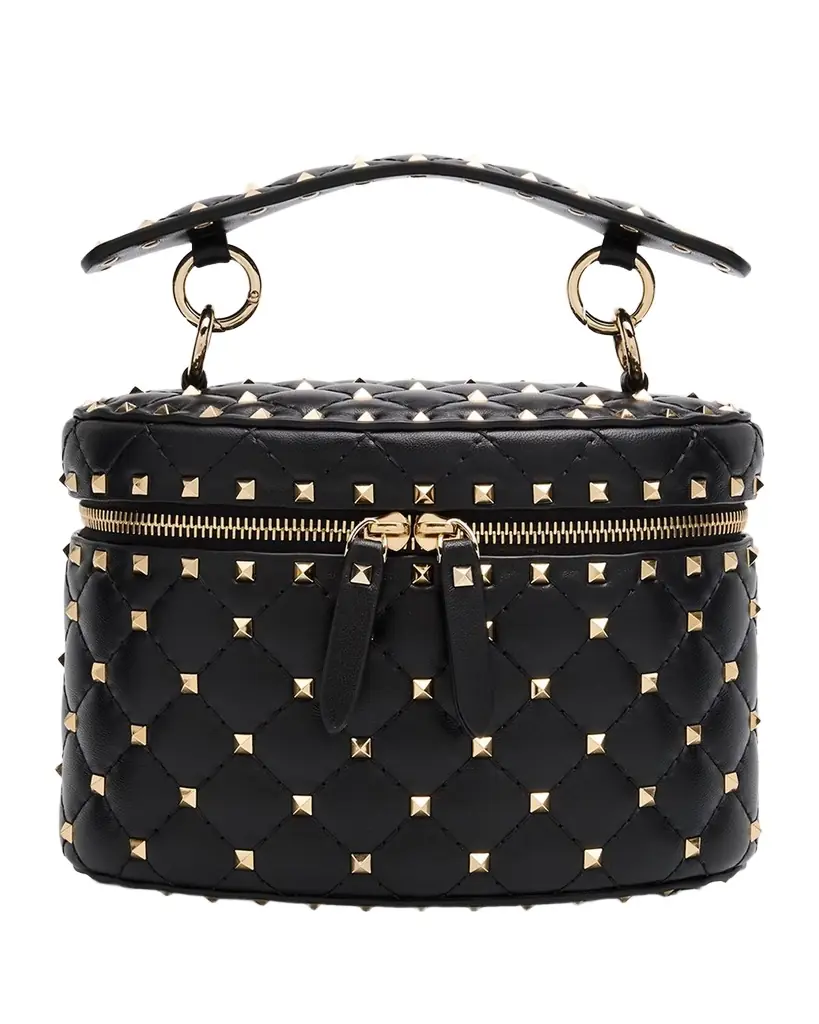 Valentino Garavani Rockstud Spike Top-Handle Vanity Bag | Image 1 Valentino Garavani Rockstud Spike Top-Handle Vanity Bag | Image 1