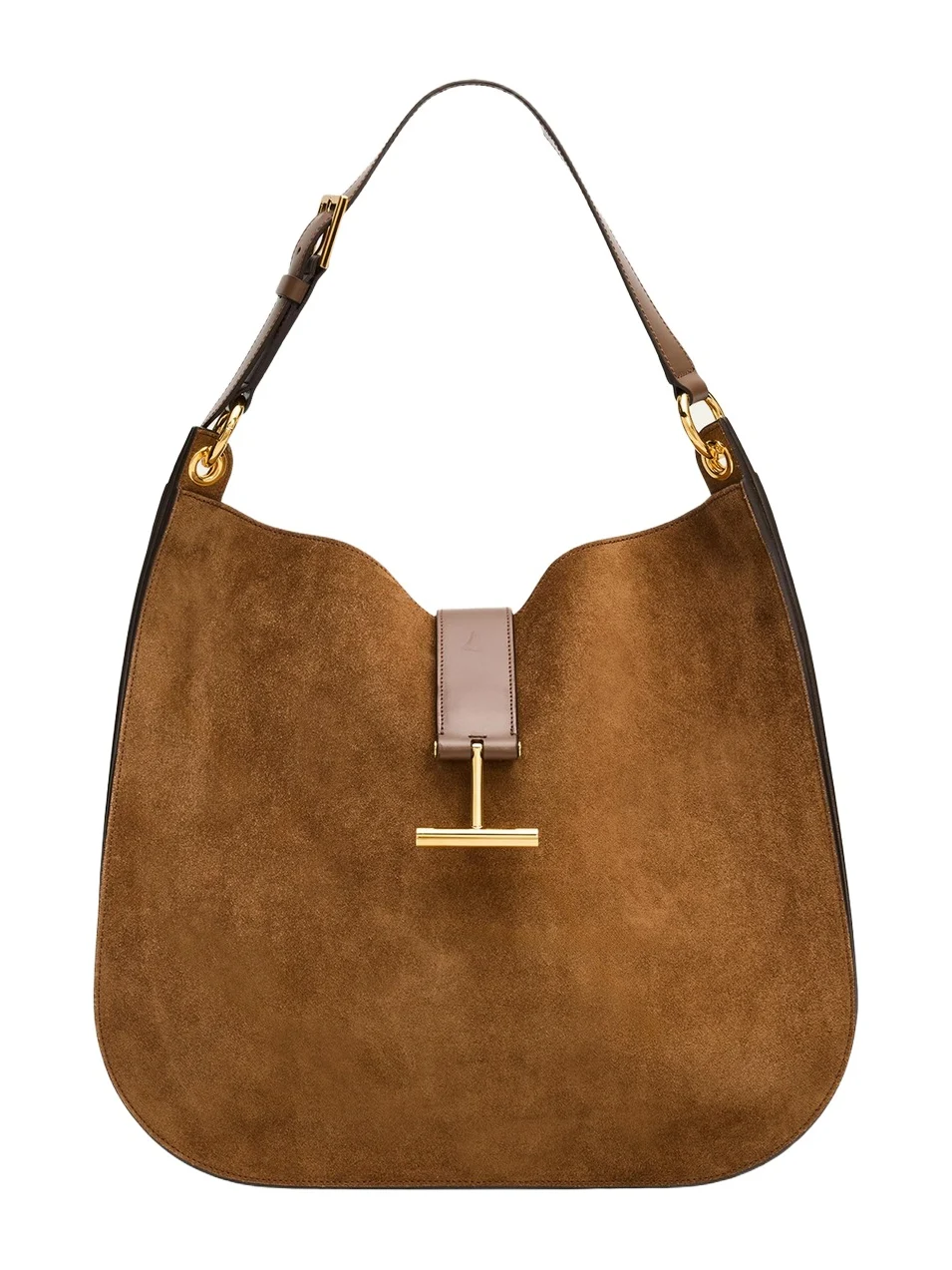 Tara Large Crossbody Bag in Suede and Leather Tara Large Crossbody Bag in Suede and Leather