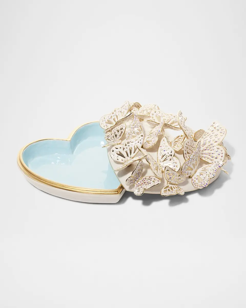 Jay Strongwater Amelia Opal Heart Box | Thumbnail 4 Jay Strongwater Amelia Opal Heart Box | Thumbnail 4