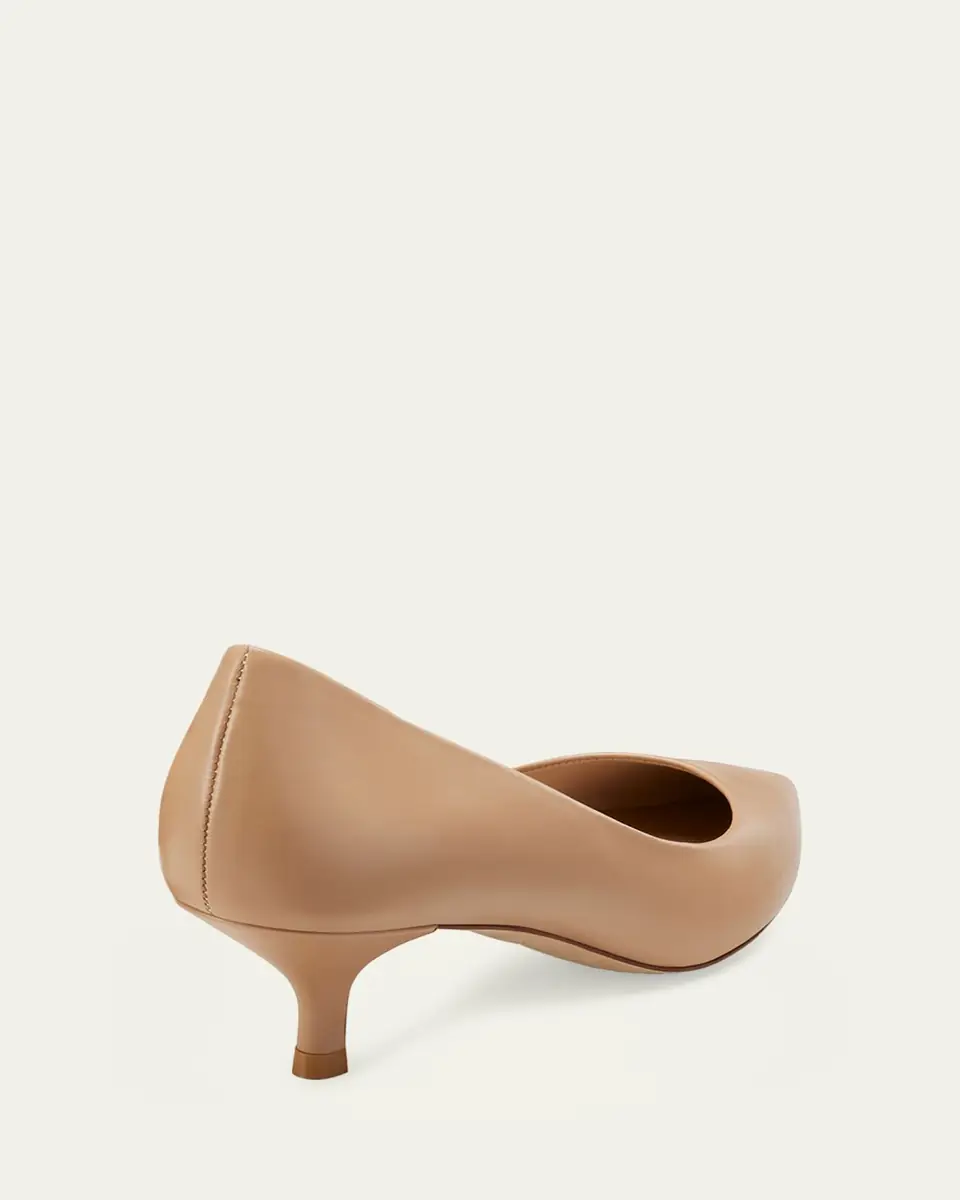 Stuart Weitzman 50mm Stuart Power Leather Pumps | Thumbnail 3