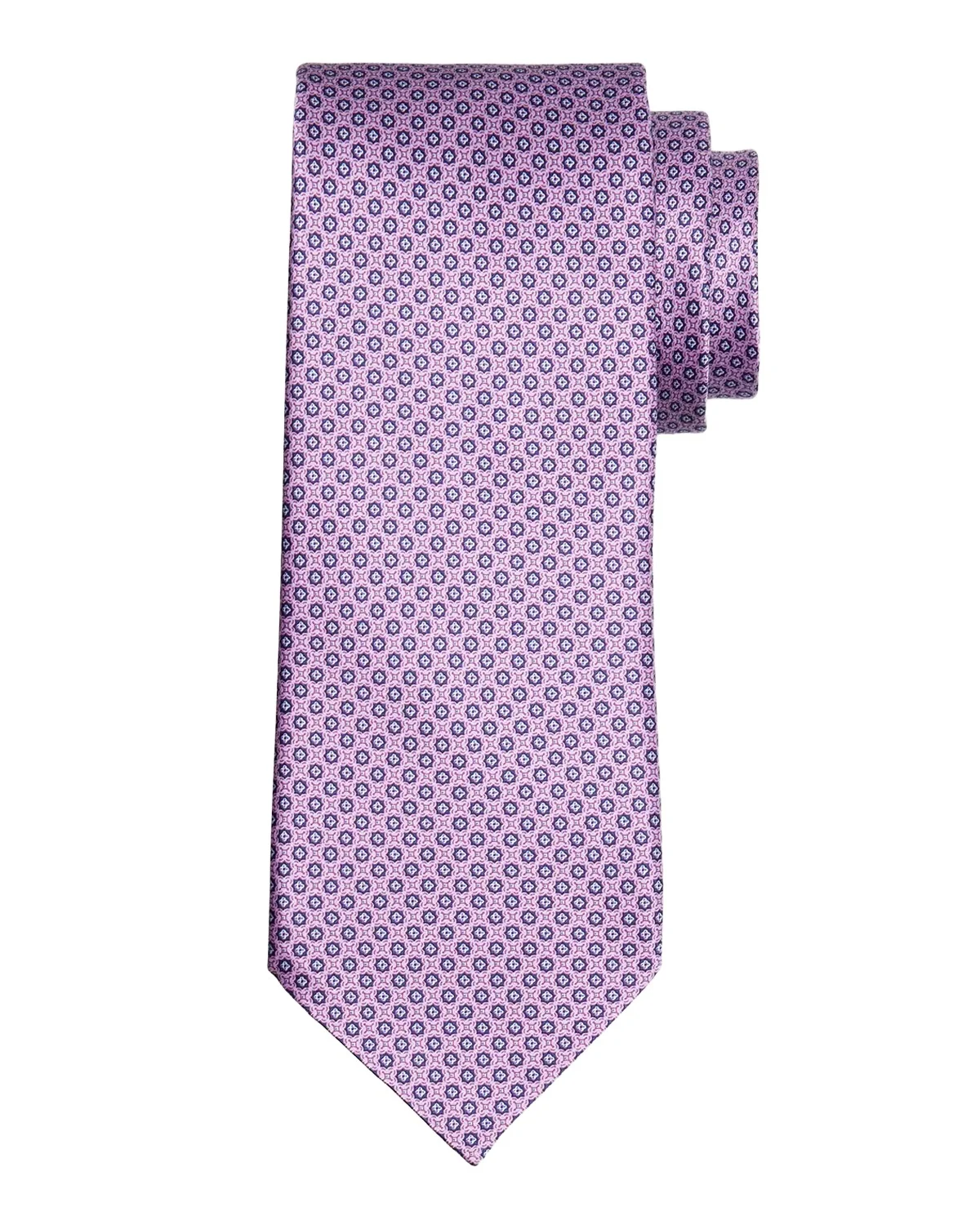 Men's Micro-Geometric Jacquard Silk Tie Men's Micro-Geometric Jacquard Silk Tie