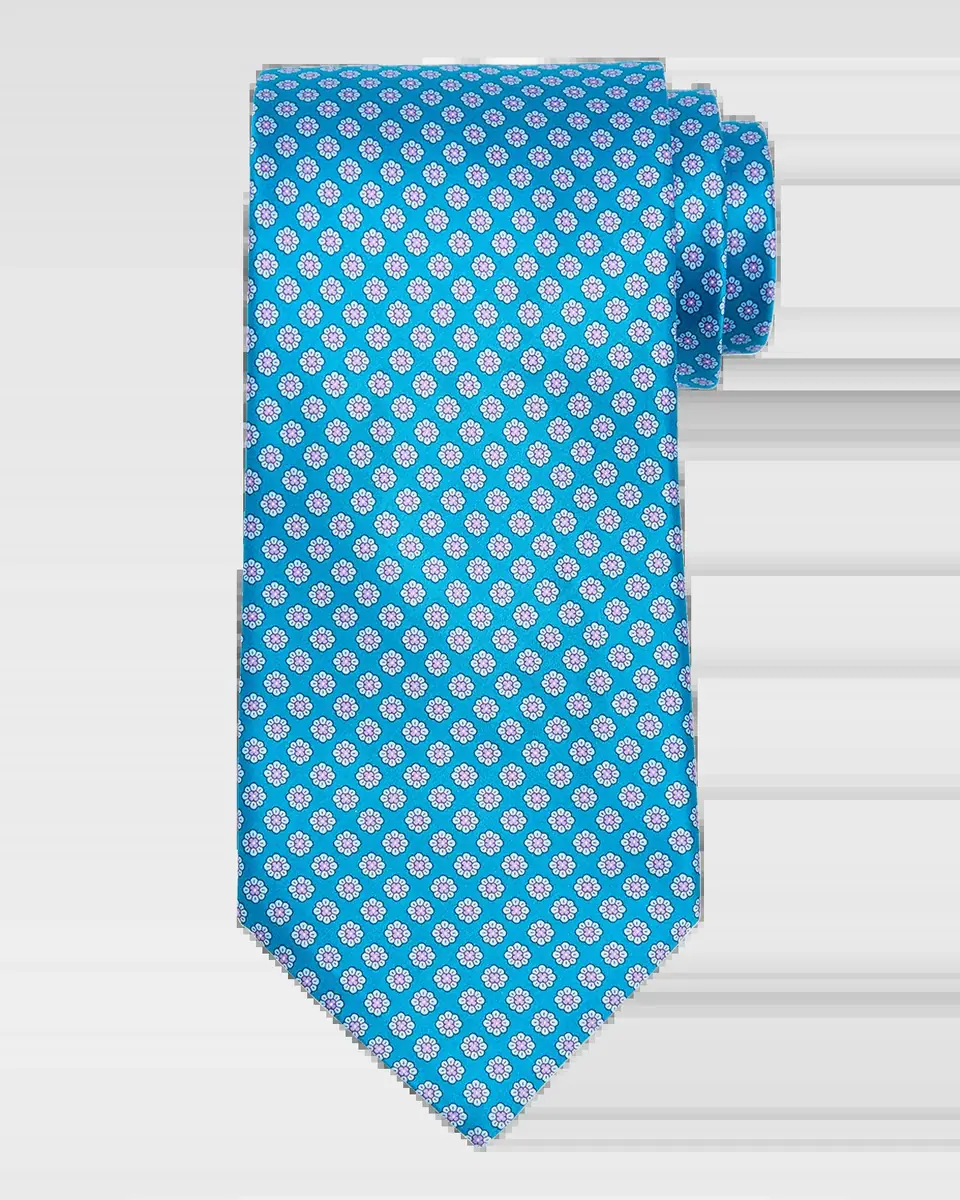 Stefano Ricci Men's Micro-Floral Silk Tie | Thumbnail 2