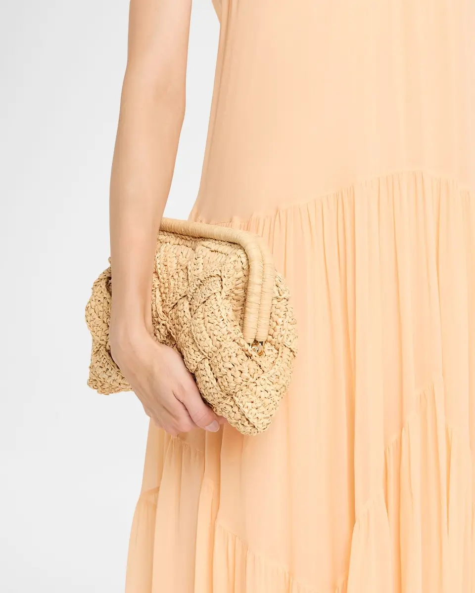 BTB Los Angeles Gigi Framed Woven Raffia Clutch Bag | Thumbnail 2 BTB Los Angeles Gigi Framed Woven Raffia Clutch Bag | Thumbnail 2