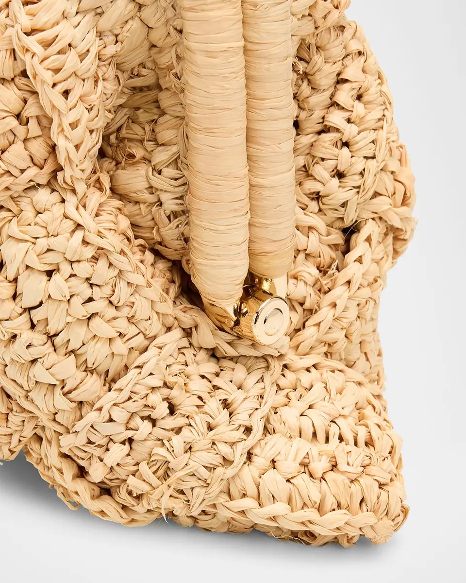 BTB Los Angeles Gigi Framed Woven Raffia Clutch Bag | Thumbnail 6 BTB Los Angeles Gigi Framed Woven Raffia Clutch Bag | Thumbnail 6