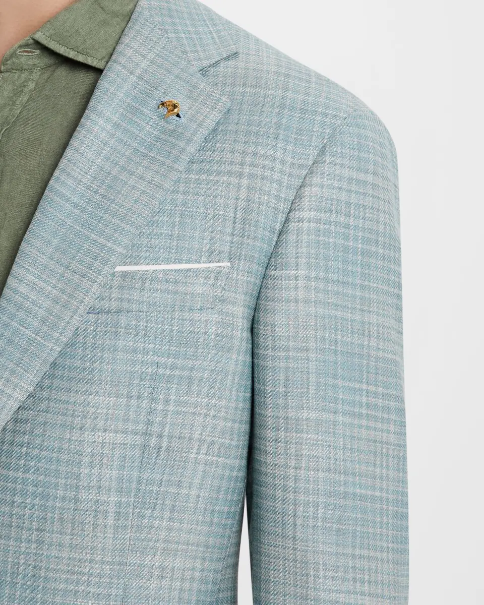 Stefano Ricci Men's Check Single-Breasted Sport Coat | Thumbnail 5 Stefano Ricci Men's Check Single-Breasted Sport Coat | Thumbnail 5