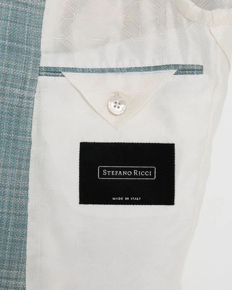 Stefano Ricci Men's Check Single-Breasted Sport Coat | Thumbnail 6 Stefano Ricci Men's Check Single-Breasted Sport Coat | Thumbnail 6