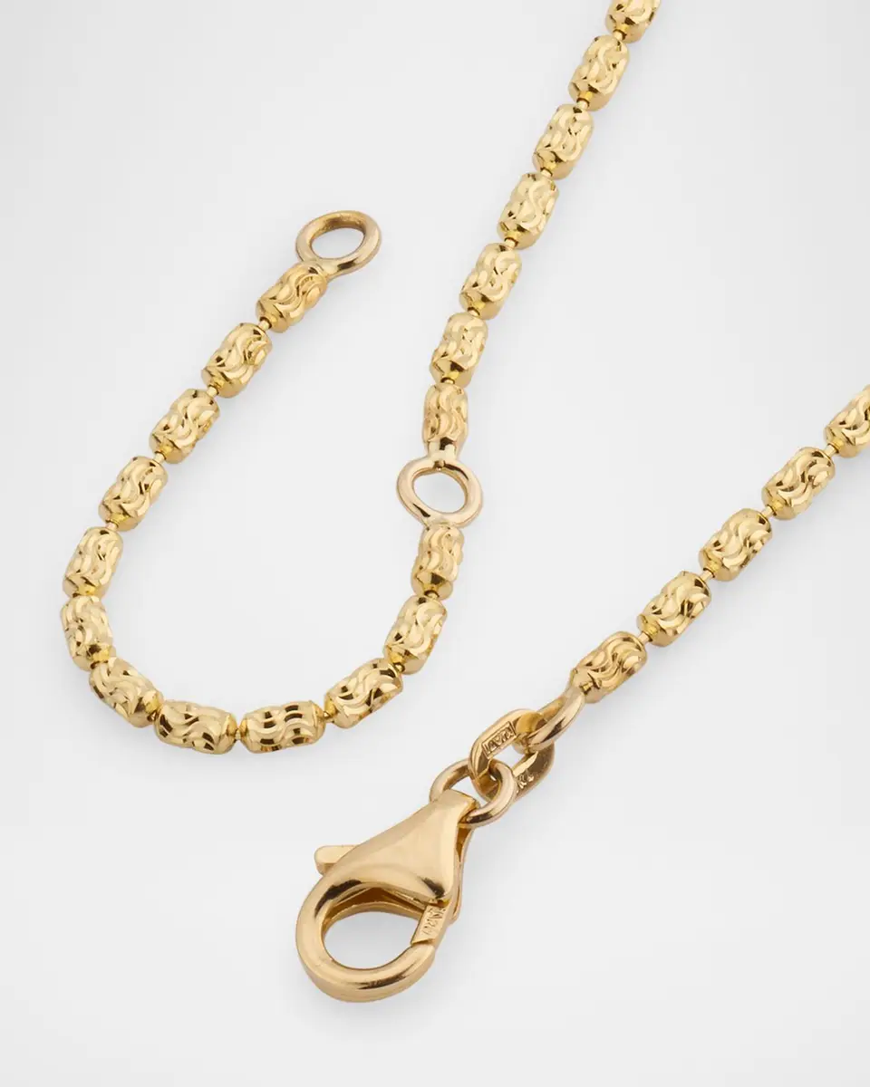 Neiman Marcus Diamonds 18K Yellow Gold Large Diamond K Necklace, 2.94tcw/18" | Thumbnail 3 Neiman Marcus Diamonds 18K Yellow Gold Large Diamond K Necklace, 2.94tcw/18" | Thumbnail 3