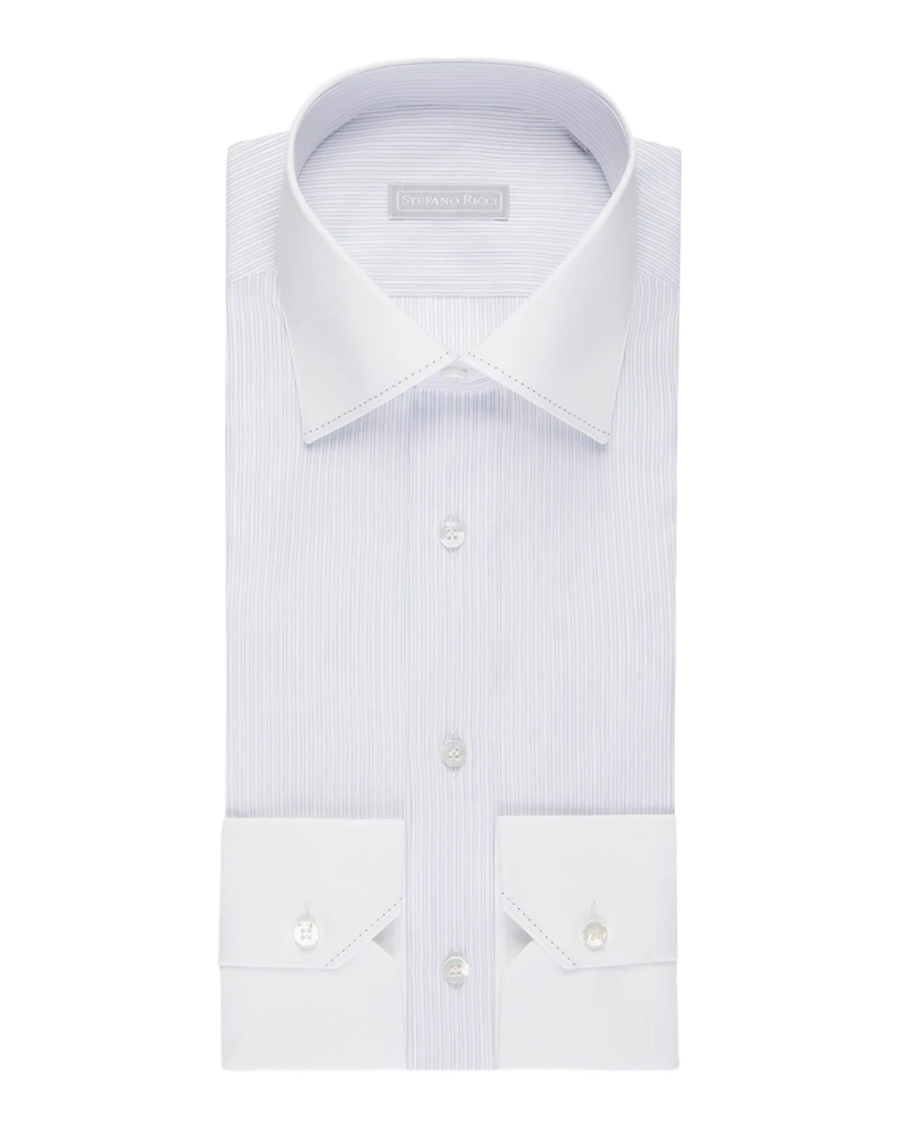 Men's Cotton Micro-Stripe Dress Shirt