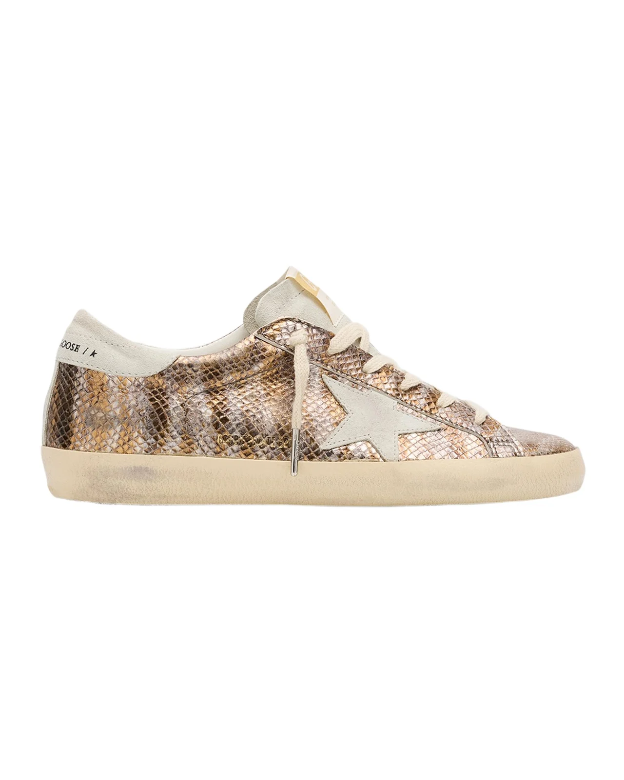 Super-Star Metallic Embossed Low-Top Sneakers Super-Star Metallic Embossed Low-Top Sneakers
