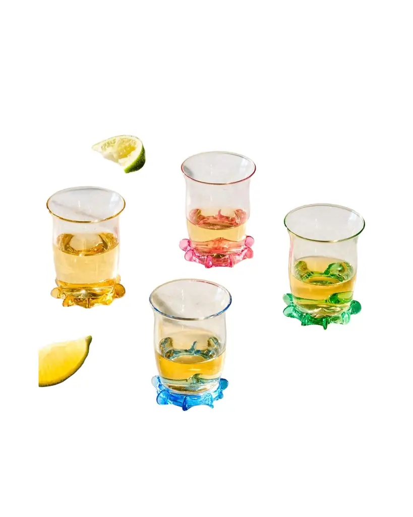 Juliska Harriet Assorted Shot Glasses, Set of 4 | Image 1 Juliska Harriet Assorted Shot Glasses, Set of 4 | Image 1