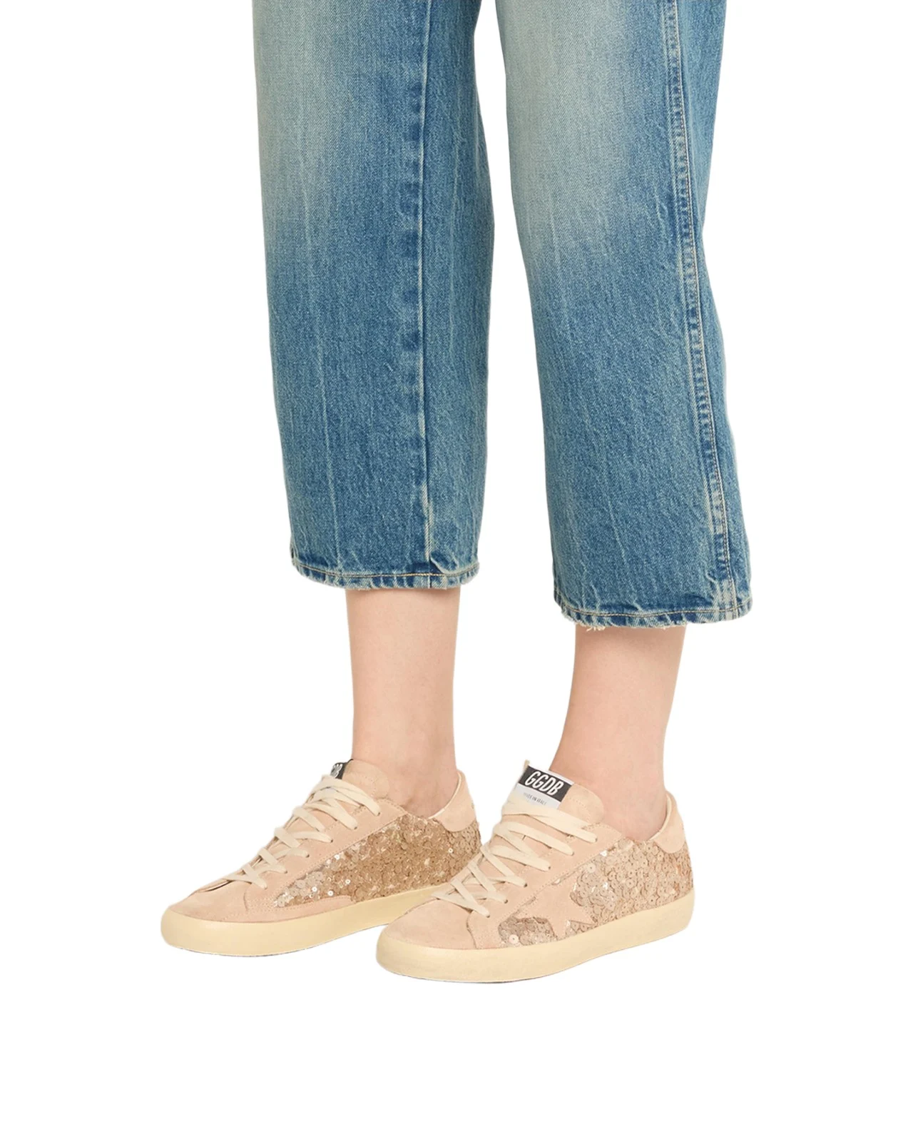 Super-Star Sequin Suede Low-Top Sneakers