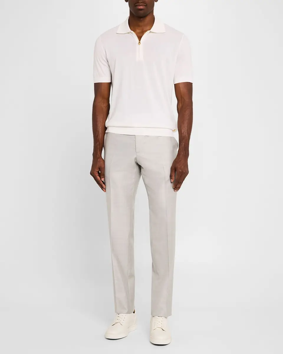 Stefano Ricci Men's Wool and Silk Five-Pocket Pants | Thumbnail 2 Stefano Ricci Men's Wool and Silk Five-Pocket Pants | Thumbnail 2