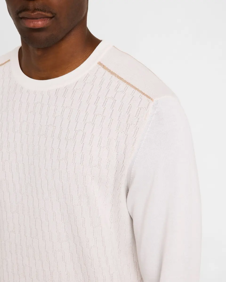 Stefano Ricci Men's Silk and Cotton Crewneck Sweater | Thumbnail 5