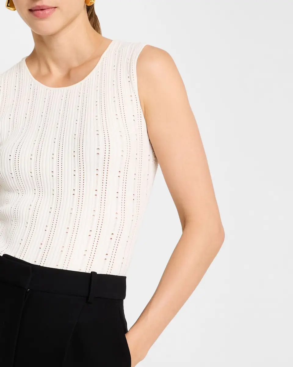 Adam Lippes Pointelle Compact Jacquard Tank Top | Thumbnail 5