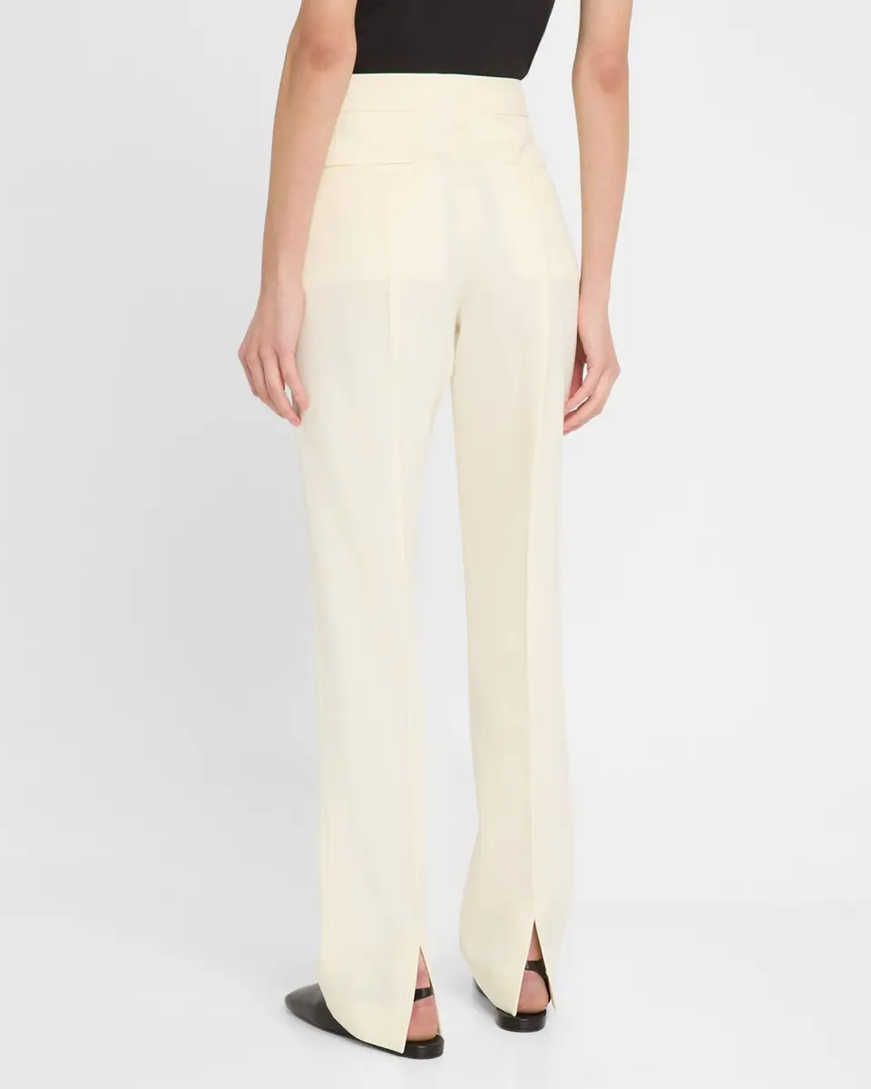 Jil Sander Slits-Hem Straight-Leg Wool Trousers | Thumbnail 3 Jil Sander Slits-Hem Straight-Leg Wool Trousers | Thumbnail 3