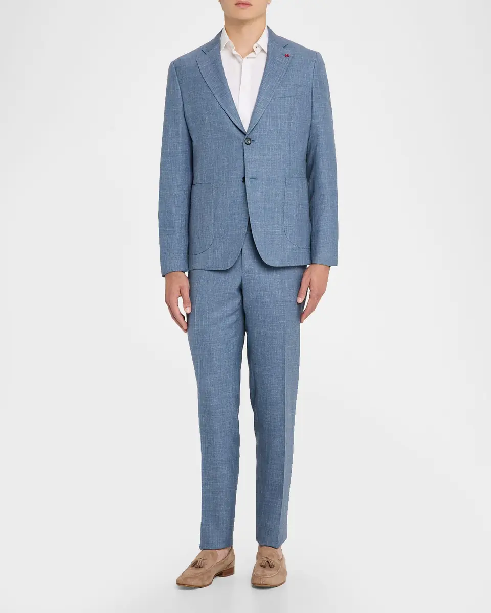 Isaia Men's Thin Stripe Single-Breasted Suit | Thumbnail 2 Isaia Men's Thin Stripe Single-Breasted Suit | Thumbnail 2