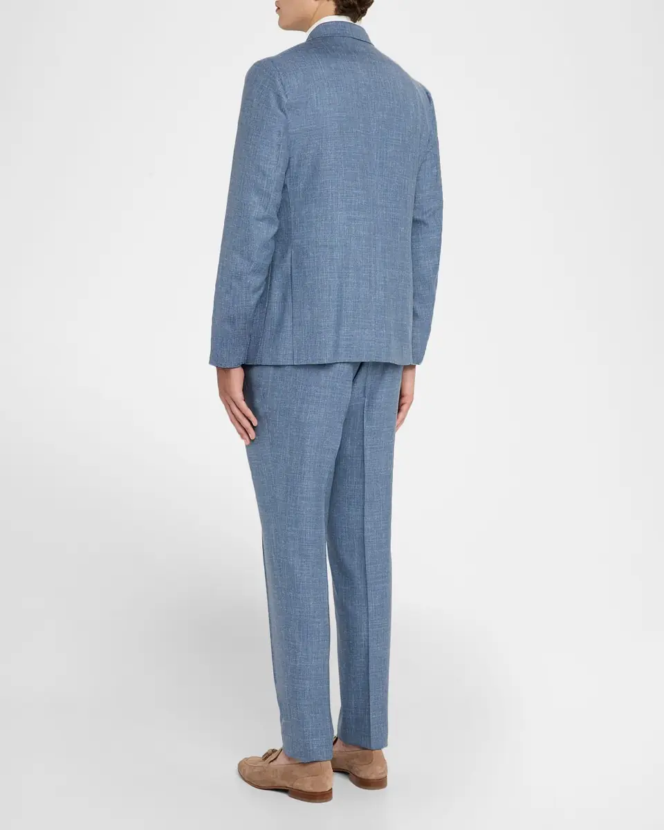 Isaia Men's Thin Stripe Single-Breasted Suit | Thumbnail 3 Isaia Men's Thin Stripe Single-Breasted Suit | Thumbnail 3