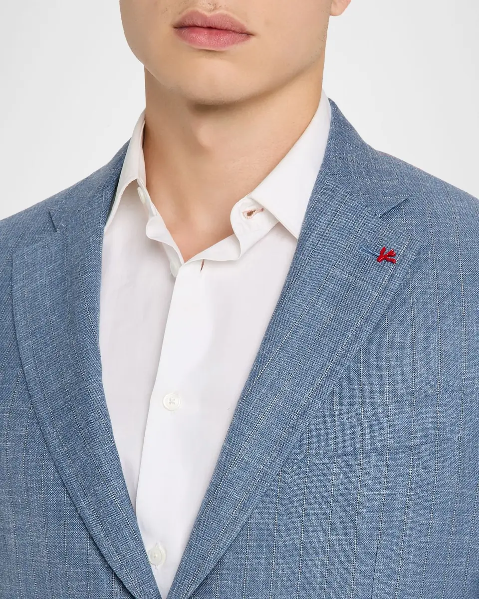 Isaia Men's Thin Stripe Single-Breasted Suit | Thumbnail 6 Isaia Men's Thin Stripe Single-Breasted Suit | Thumbnail 6