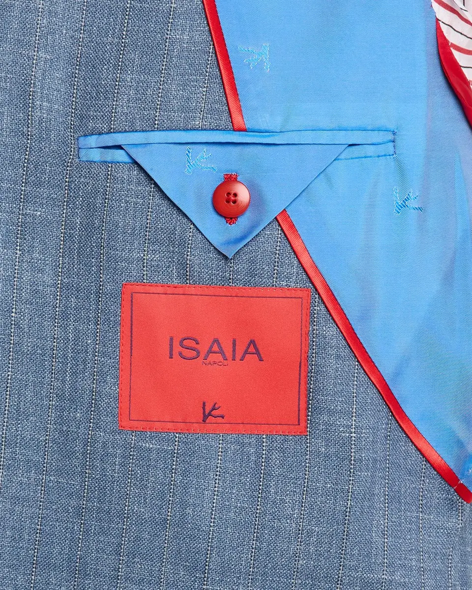 Isaia Men's Thin Stripe Single-Breasted Suit | Thumbnail 7 Isaia Men's Thin Stripe Single-Breasted Suit | Thumbnail 7
