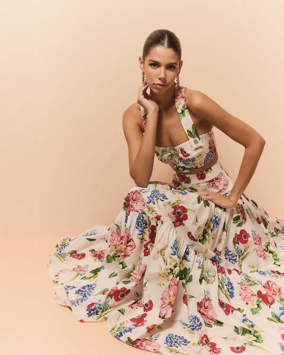 Dolce & Gabbana Floral Bustier Crop Top | Thumbnail 5
