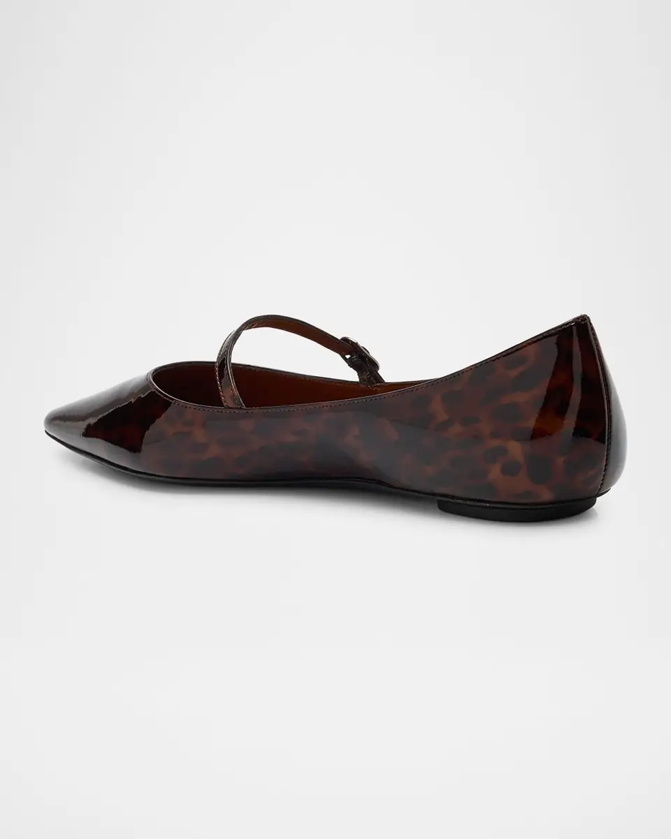 Stuart Weitzman Emilia Tortoise Patent Leather Mary Jane Ballerina Flats | Thumbnail 3 Stuart Weitzman Emilia Tortoise Patent Leather Mary Jane Ballerina Flats | Thumbnail 3