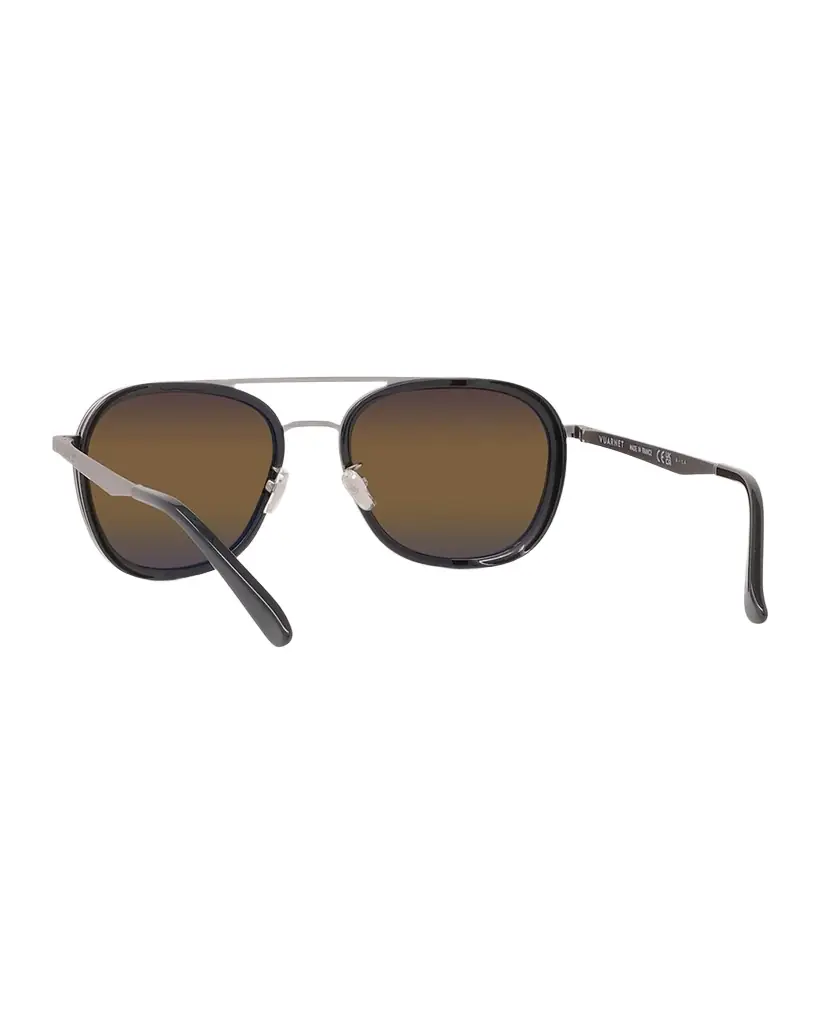 Vuarnet Men's Edge 04 Stainless Steel Rectangle Sunglasses | Image 1 Vuarnet Men's Edge 04 Stainless Steel Rectangle Sunglasses | Image 1