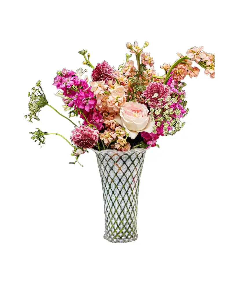 Juliska Trellis 9" Flared Vase | Image 1 Juliska Trellis 9" Flared Vase | Image 1