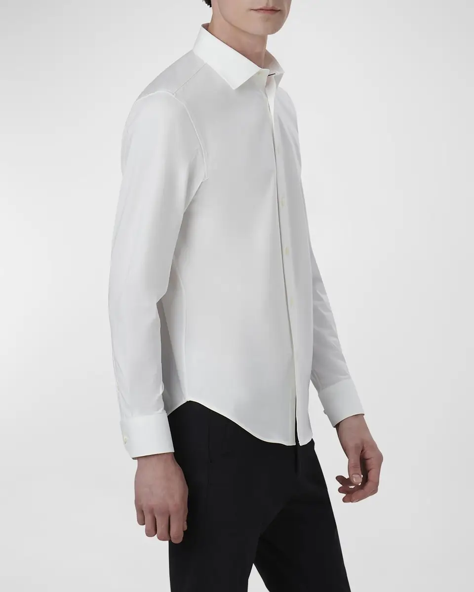 Bugatchi Men's OoohCotton James Solid Sport Shirt | Thumbnail 5