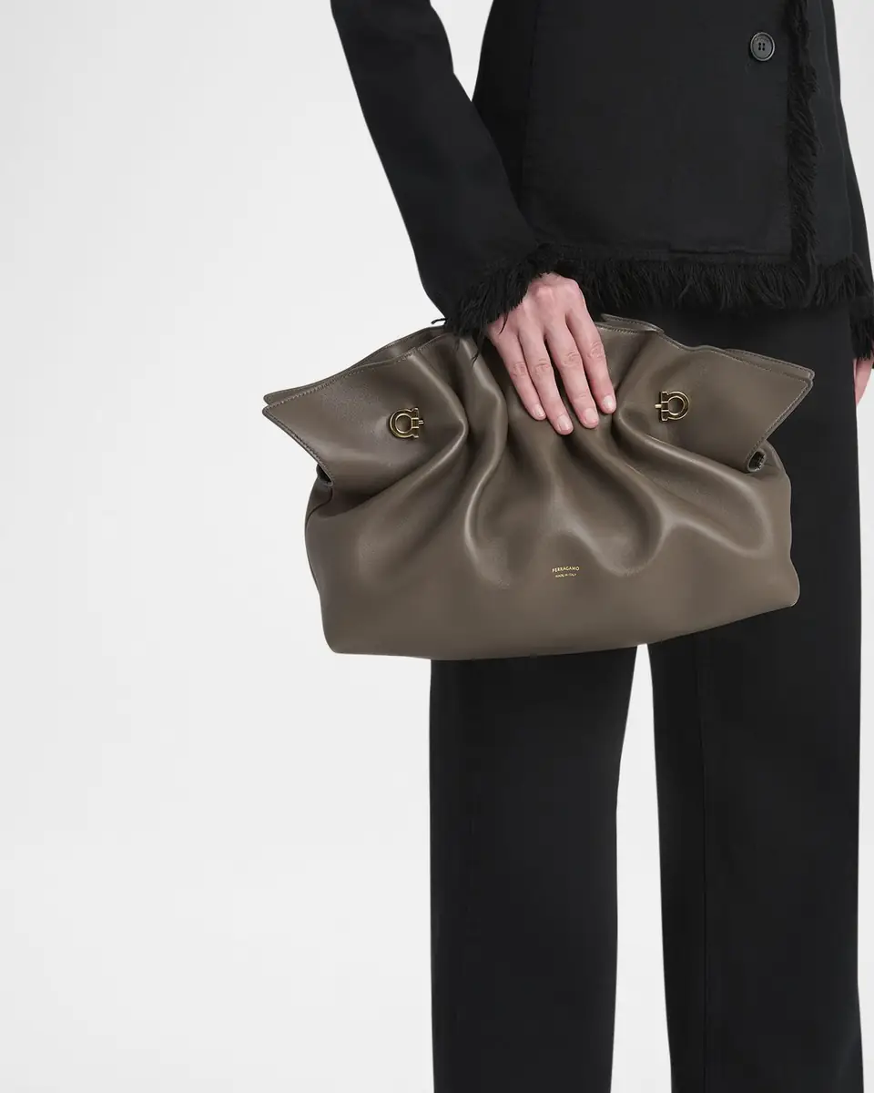 Ferragamo Medium Gancio Piercing Shoulder Bag | Thumbnail 2 Ferragamo Medium Gancio Piercing Shoulder Bag | Thumbnail 2