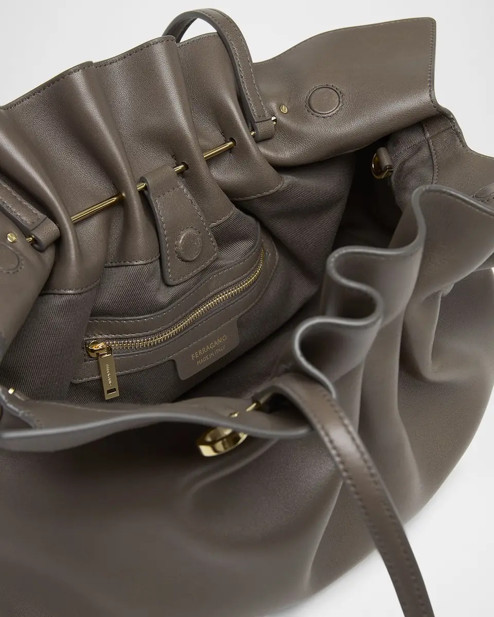 Ferragamo Medium Gancio Piercing Shoulder Bag | Thumbnail 4 Ferragamo Medium Gancio Piercing Shoulder Bag | Thumbnail 4
