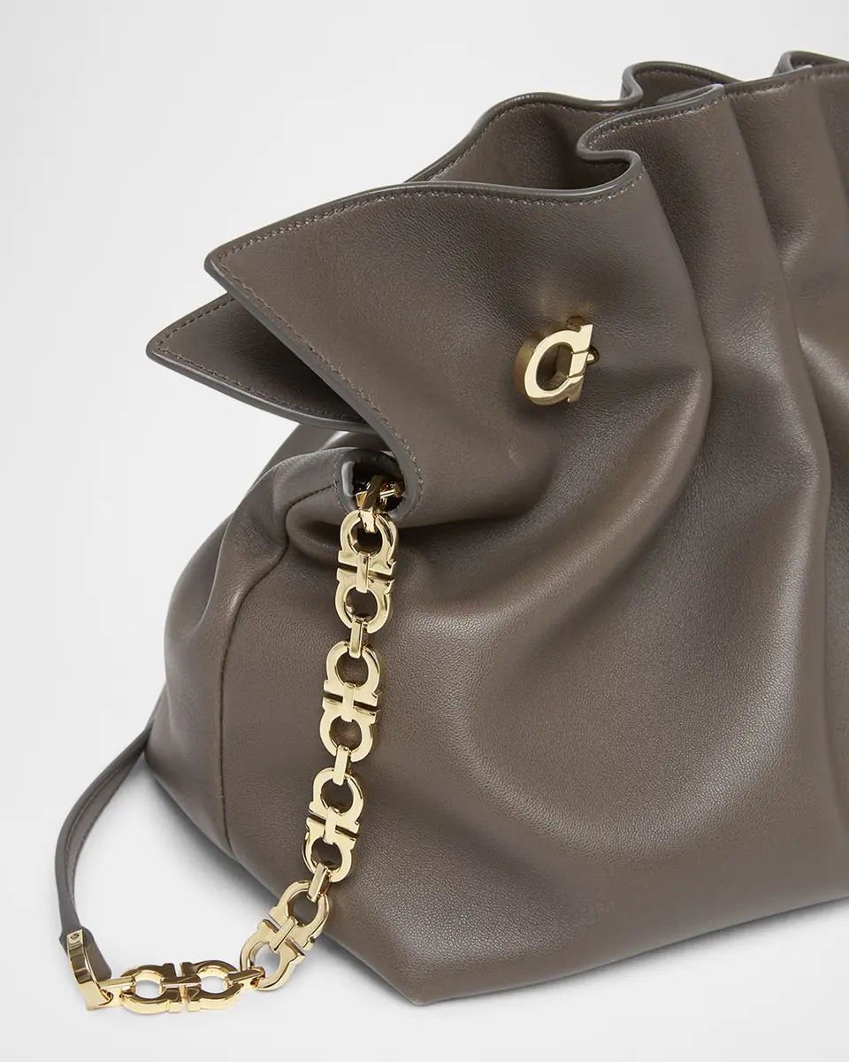 Ferragamo Medium Gancio Piercing Shoulder Bag | Thumbnail 6 Ferragamo Medium Gancio Piercing Shoulder Bag | Thumbnail 6
