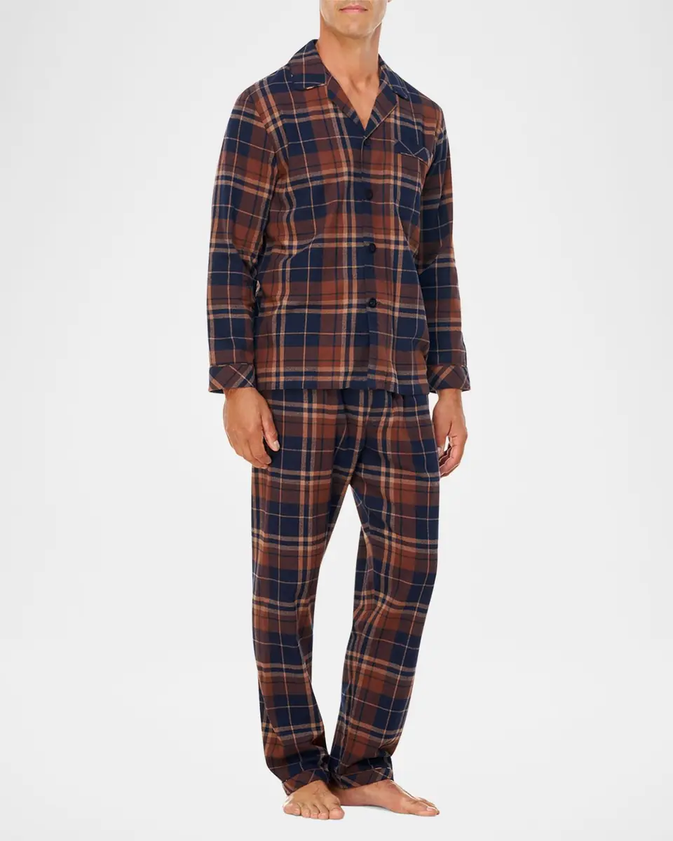 Majestic International Men's Flannel Long Pajama Set | Thumbnail 3 Majestic International Men's Flannel Long Pajama Set | Thumbnail 3