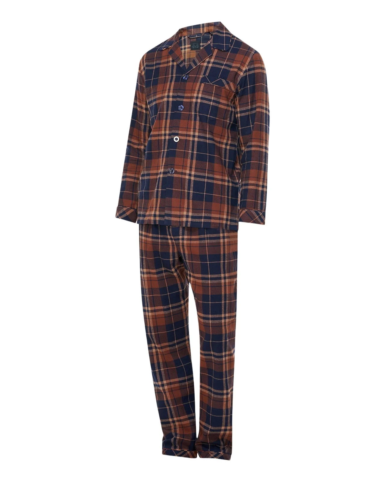 Men's Flannel Long Pajama Set