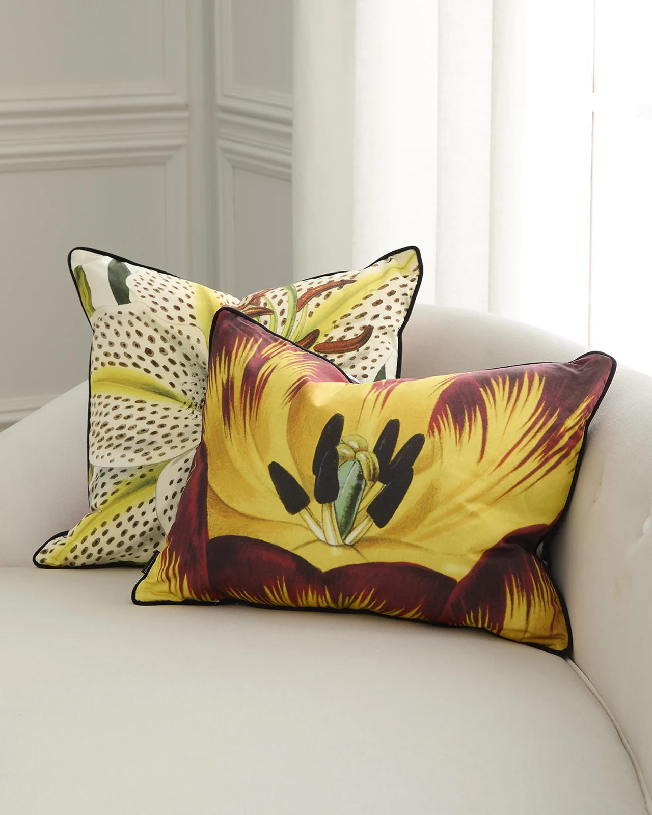 Christian Lacroix Flowered Decorative Pillow, 22" Square