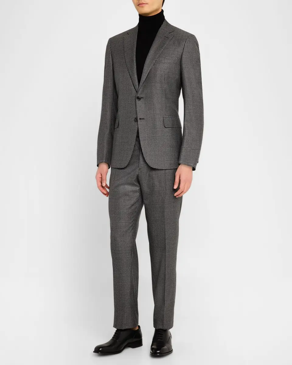 Brioni Men's Wool Check Suit | Thumbnail 2 Brioni Men's Wool Check Suit | Thumbnail 2