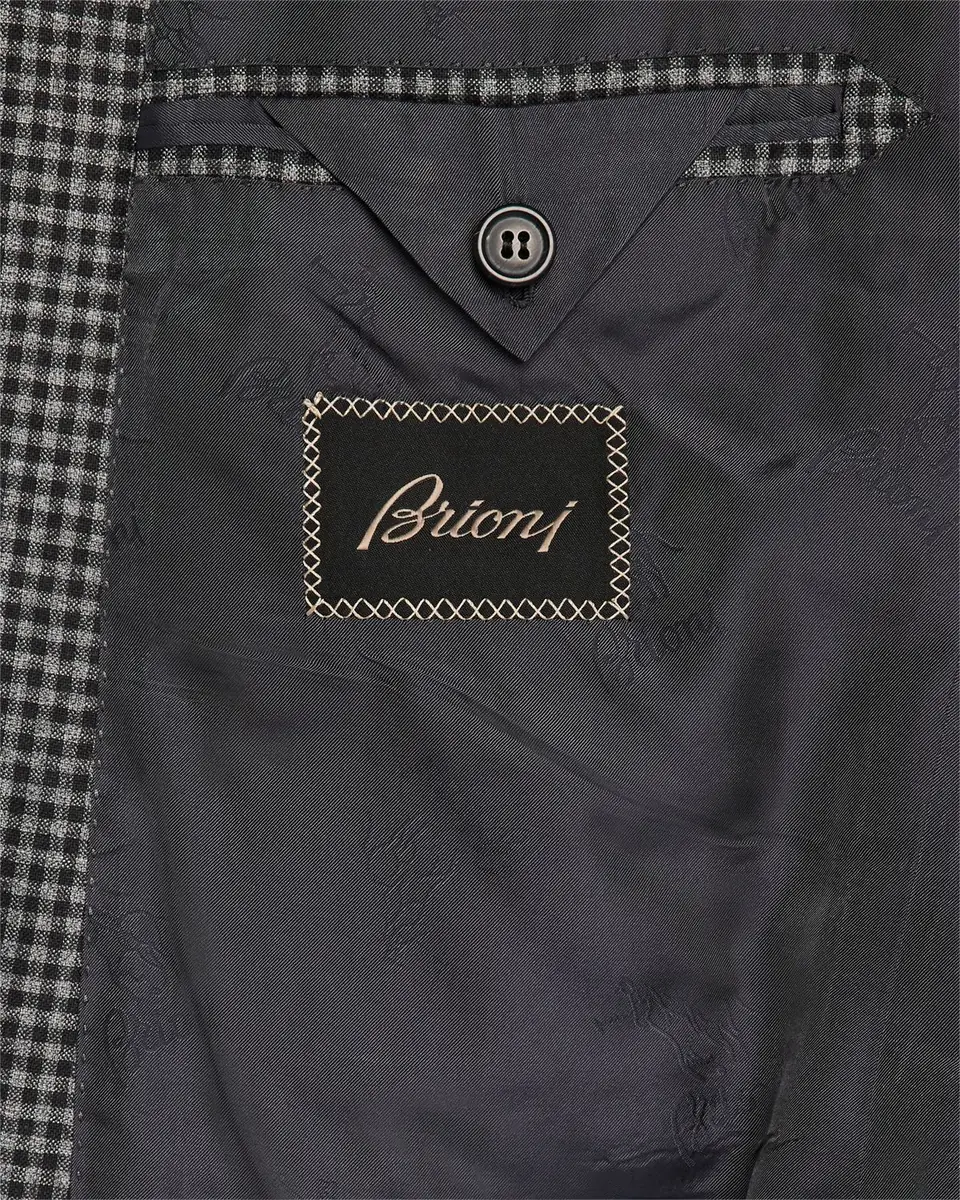 Brioni Men's Wool Check Suit | Thumbnail 7 Brioni Men's Wool Check Suit | Thumbnail 7